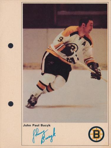 1971-72 Toronto Sun NHL Action Players #NNO John Paul Bucyk Front