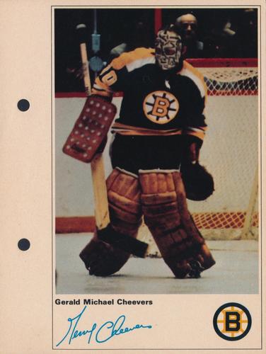 1971-72 Toronto Sun NHL Action Players #NNO Gerald Michael Cheevers Front