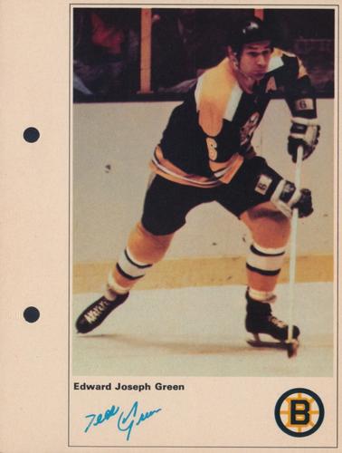 1971-72 Toronto Sun NHL Action Players #NNO Edward Joseph Green Front