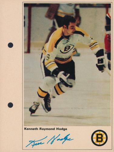 1971-72 Toronto Sun NHL Action Players #NNO Kenneth Raymond Hodge Front
