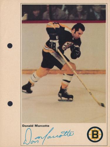 1971-72 Toronto Sun NHL Action Players #NNO Donald Marcotte Front