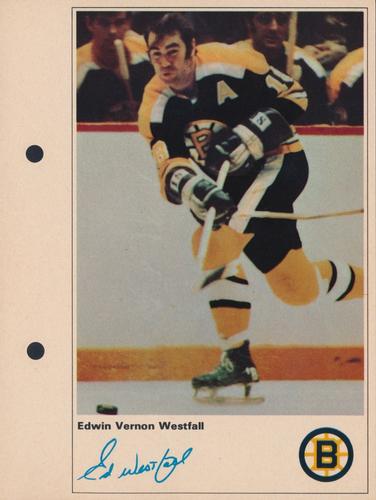 1971-72 Toronto Sun NHL Action Players #NNO Edwin Vernon Westfall Front