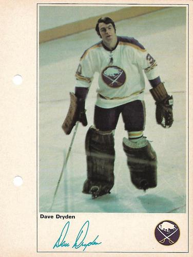 1971-72 Toronto Sun NHL Action Players #NNO Dave Dryden Front