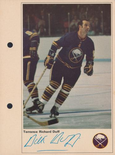 1971-72 Toronto Sun NHL Action Players #NNO Terrance Richard Duff Front