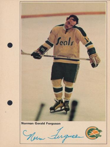1971-72 Toronto Sun NHL Action Players #NNO Norman Gerald Ferguson Front