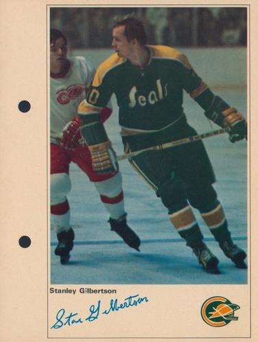 1971-72 Toronto Sun NHL Action Players #NNO Stanley Gilbertson Front