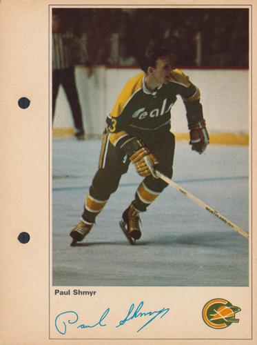 1971-72 Toronto Sun NHL Action Players #NNO Paul Shmyr Front