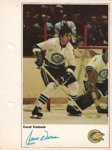 1971-72 Toronto Sun NHL Action Players #NNO Carol Vadnais Front