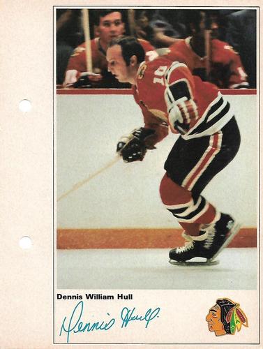 1971-72 Toronto Sun NHL Action Players #NNO Dennis William Hull Front