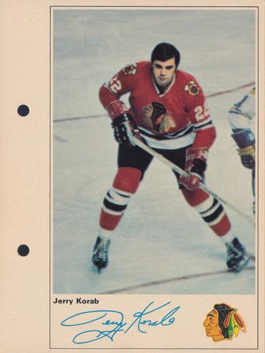 1971-72 Toronto Sun NHL Action Players #NNO Jerry Korab Front