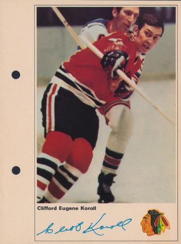 1971-72 Toronto Sun NHL Action Players #NNO Clifford Eugene Koroll Front