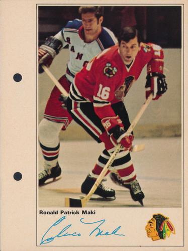 1971-72 Toronto Sun NHL Action Players #NNO Ronald Patrick Maki Front