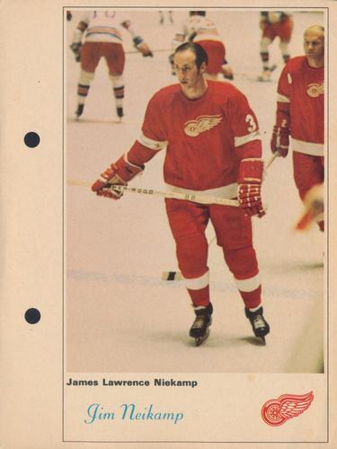1971-72 Toronto Sun NHL Action Players #NNO James Lawrence Niekamp Front