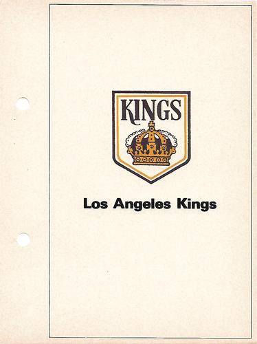 1971-72 Toronto Sun NHL Action Players #NNO Los Angeles Kings Front