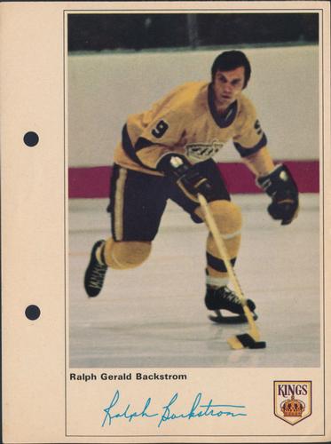 1971-72 Toronto Sun NHL Action Players #NNO Ralph Gerald Backstrom Front