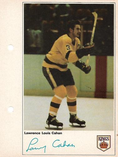 1971-72 Toronto Sun NHL Action Players #NNO Lawrence Louis Cahan Front