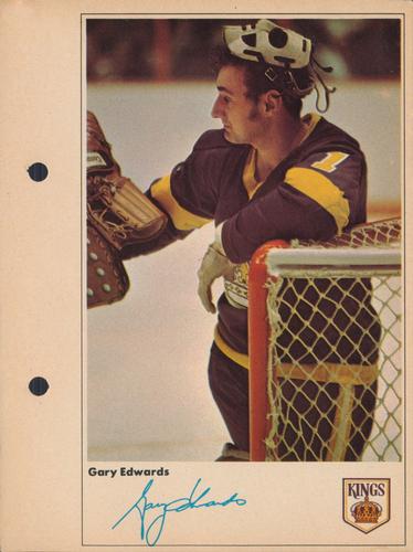 1971-72 Toronto Sun NHL Action Players #NNO Gary Edwards Front