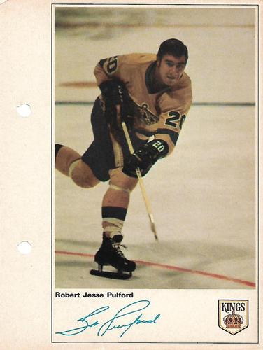 1971-72 Toronto Sun NHL Action Players #NNO Robert Jesse Pulford Front