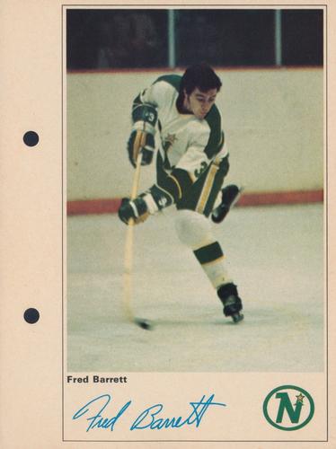 1971-72 Toronto Sun NHL Action Players #NNO Fred Barrett Front
