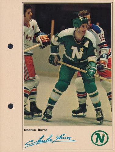1971-72 Toronto Sun NHL Action Players #NNO Charlie Burns Front