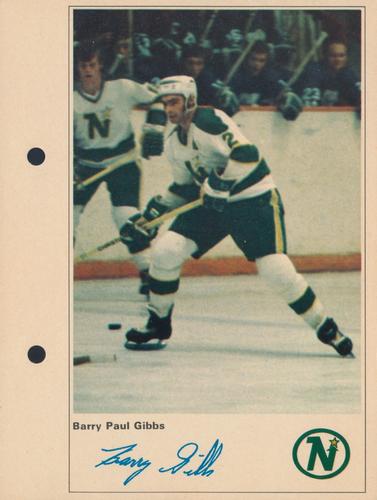 1971-72 Toronto Sun NHL Action Players #NNO Barry Paul Gibbs Front