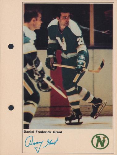 1971-72 Toronto Sun NHL Action Players #NNO Daniel Frederick Grant Front