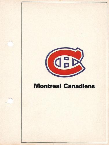 1971-72 Toronto Sun NHL Action Players #NNO Montreal Canadiens Front