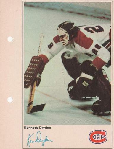 1971-72 Toronto Sun NHL Action Players #NNO Kenneth Dryden Front
