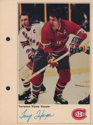 1971-72 Toronto Sun NHL Action Players #NNO Terrance Victor Harper Front