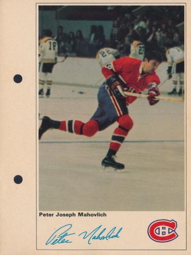 1971-72 Toronto Sun NHL Action Players #NNO Peter Joseph Mahovlich Front