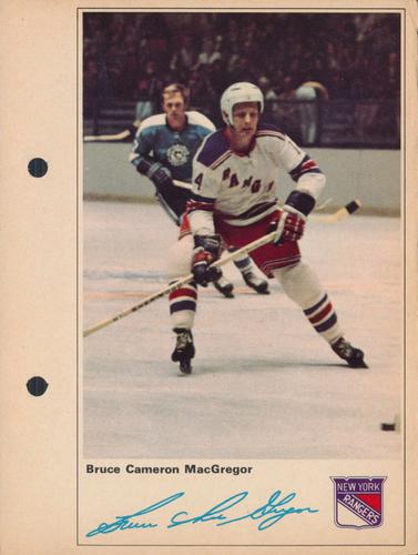 1971-72 Toronto Sun NHL Action Players #NNO Bruce Cameron MacGregor Front