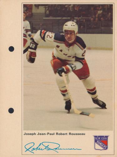 1971-72 Toronto Sun NHL Action Players #NNO Joseph Jean-Paul Robert Rousseau Front
