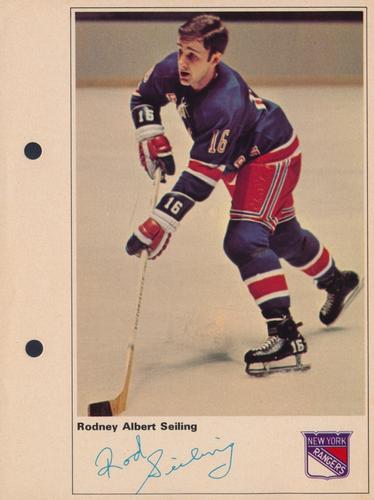 1971-72 Toronto Sun NHL Action Players #NNO Rodney Albert Seiling Front