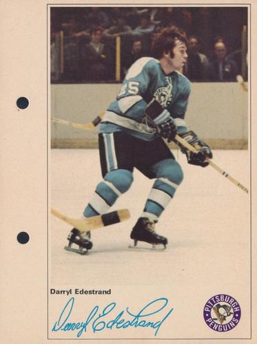 1971-72 Toronto Sun NHL Action Players #NNO Darryl Edestrand Front