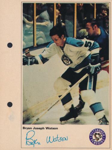 1971-72 Toronto Sun NHL Action Players #NNO Bryan Joseph Watson Front