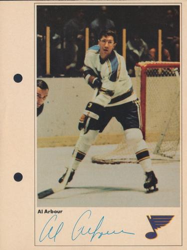 1971-72 Toronto Sun NHL Action Players #NNO Al Arbour Front