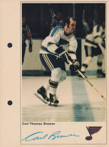 1971-72 Toronto Sun NHL Action Players #NNO Carl Thomas Brewer Front
