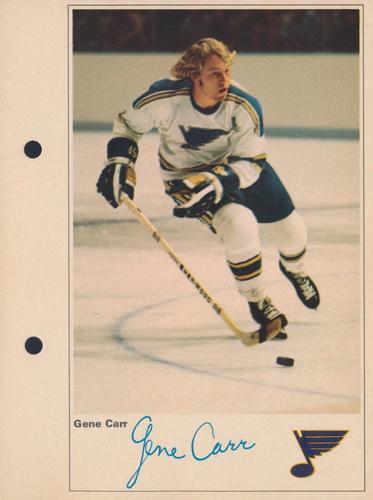 1971-72 Toronto Sun NHL Action Players #NNO Gene Carr Front
