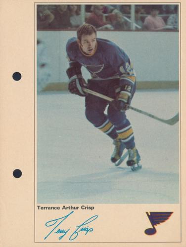 1971-72 Toronto Sun NHL Action Players #NNO Terrance Arthur Crisp Front
