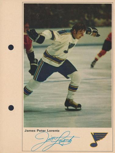 1971-72 Toronto Sun NHL Action Players #NNO James Peter Lorentz Front