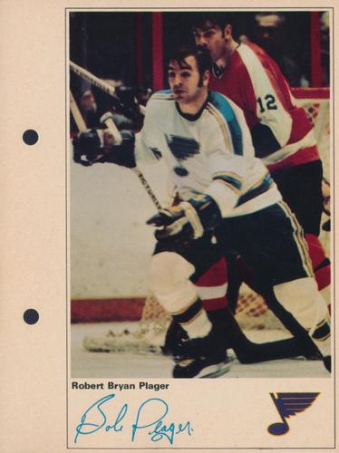 1971-72 Toronto Sun NHL Action Players #NNO Robert Bryan Plager Front