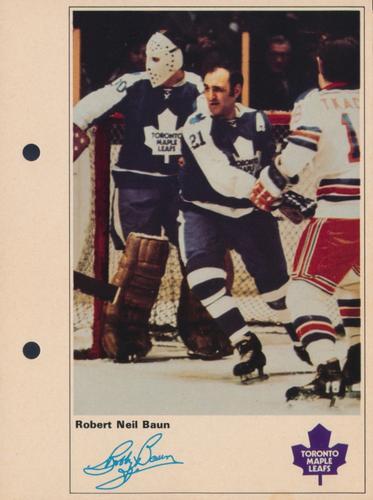 1971-72 Toronto Sun NHL Action Players #NNO Bob Baun Front