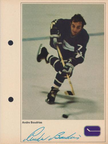 1971-72 Toronto Sun NHL Action Players #NNO Andre Boudrias Front