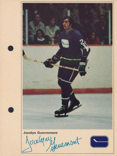 1971-72 Toronto Sun NHL Action Players #NNO Jocelyn Guevremont Front