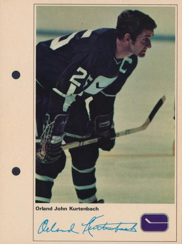 1971-72 Toronto Sun NHL Action Players #NNO Orland Kurtenbach Front