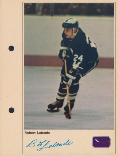 1971-72 Toronto Sun NHL Action Players #NNO Bobby Lalonde Front