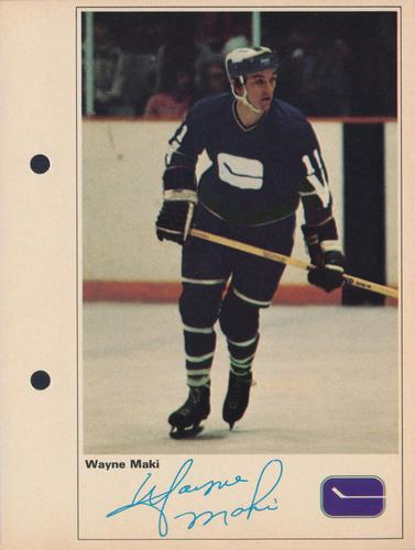 1971-72 Toronto Sun NHL Action Players #NNO Wayne Maki Front