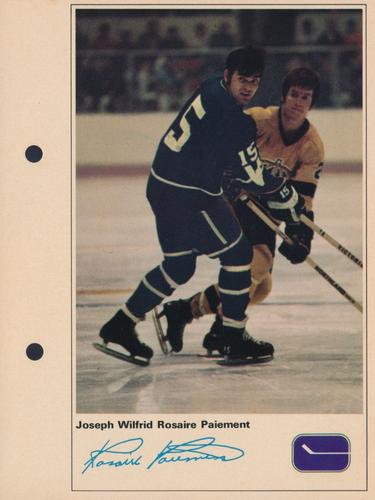 1971-72 Toronto Sun NHL Action Players #NNO Rosaire Paiement Front