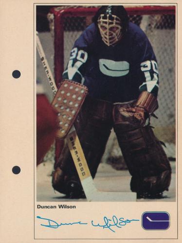 1971-72 Toronto Sun NHL Action Players #NNO Dunc Wilson Front