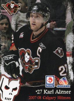 2007-08 Husky/Mohawk/Calgary Herald Calgary Hitmen (WHL) #NNO Karl Alzner Front